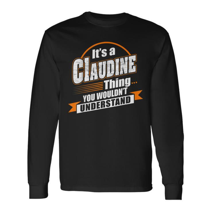 Best For Claudine Claudine Named Long Sleeve T-Shirt