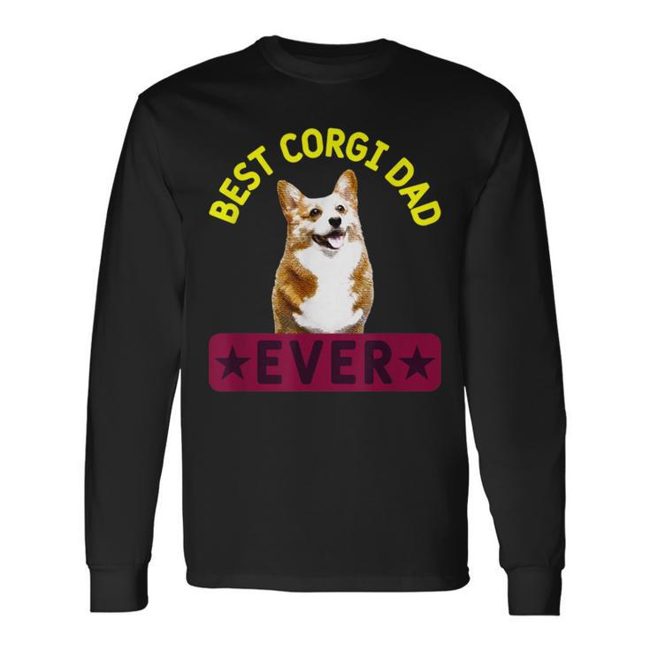 Best Corgi Dad Dog Lover Owner Long Sleeve T-Shirt T-Shirt