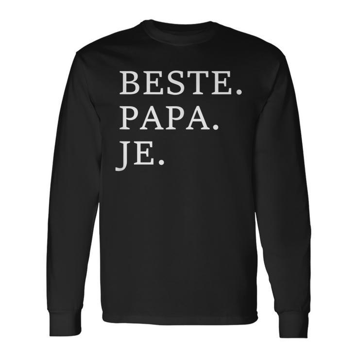 Best Dad Ever German Language Fathers Day Vacation Long Sleeve T-Shirt T-Shirt