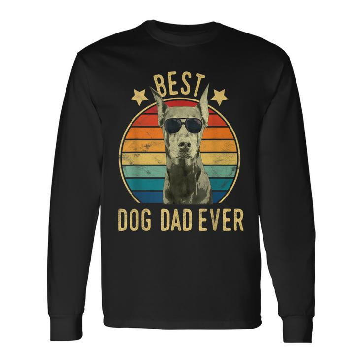 Best Dog Dad Ever Doberman Pinscher Fathers Day Long Sleeve T-Shirt T-Shirt