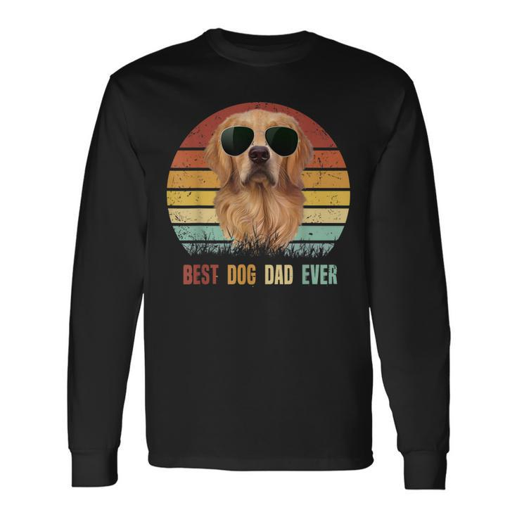 Best Dog Dad Ever Golden Retriever Tshirt Fathers Day Long Sleeve T-Shirt T-Shirt