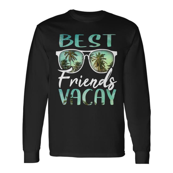 Best Friends Vacay Vacation Squad Group Cruise Drinking Fun Long Sleeve T-Shirt T-Shirt