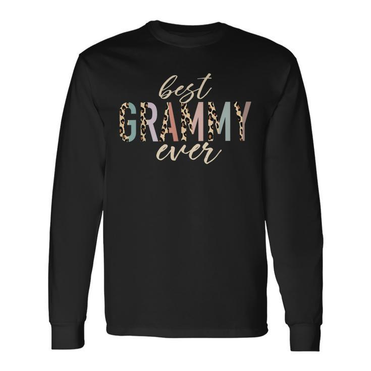 Best Grammy Ever Leopard Print Long Sleeve T-Shirt
