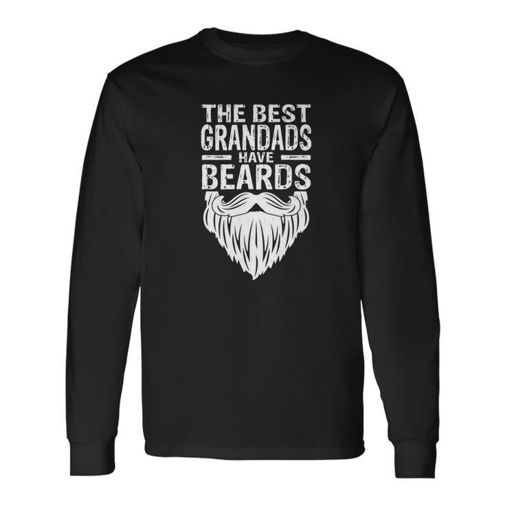 Best Grandads Beards Tattoos Husband Men Women Long Sleeve T-Shirt T-shirt Graphic Print