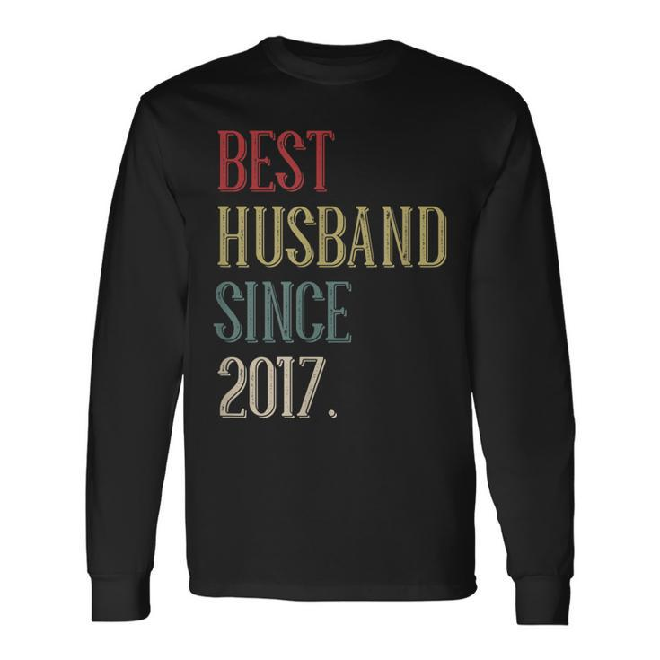 Best Husband 2017 6 Year 6Th Wedding Anniversary For Him Long Sleeve T-Shirt T-Shirt