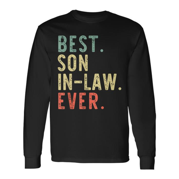 Best Soninlaw Ever Cool Vintage Christmas Long Sleeve T-Shirt