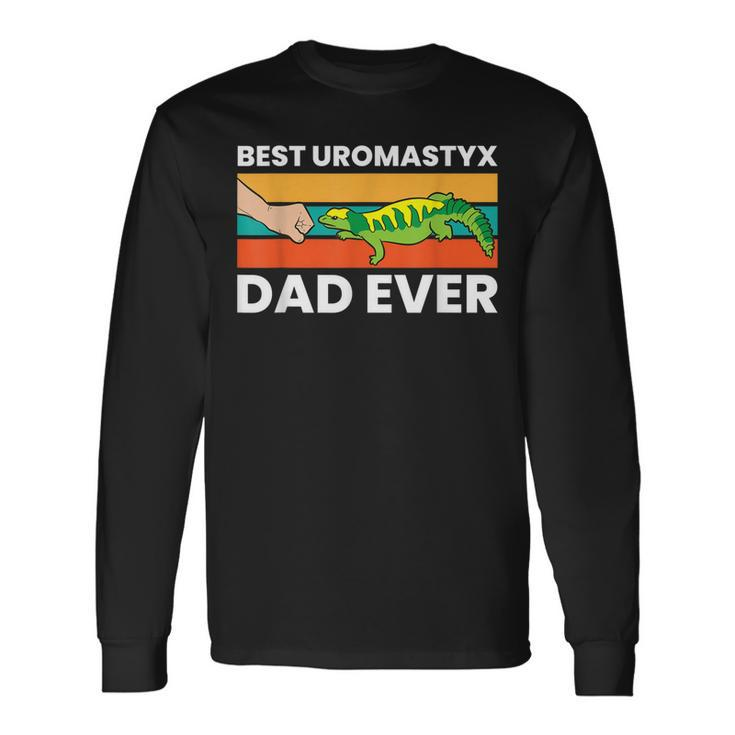Best Uromastyx Dad Ever Reptile Lizard Uromastyx Long Sleeve T-Shirt T-Shirt