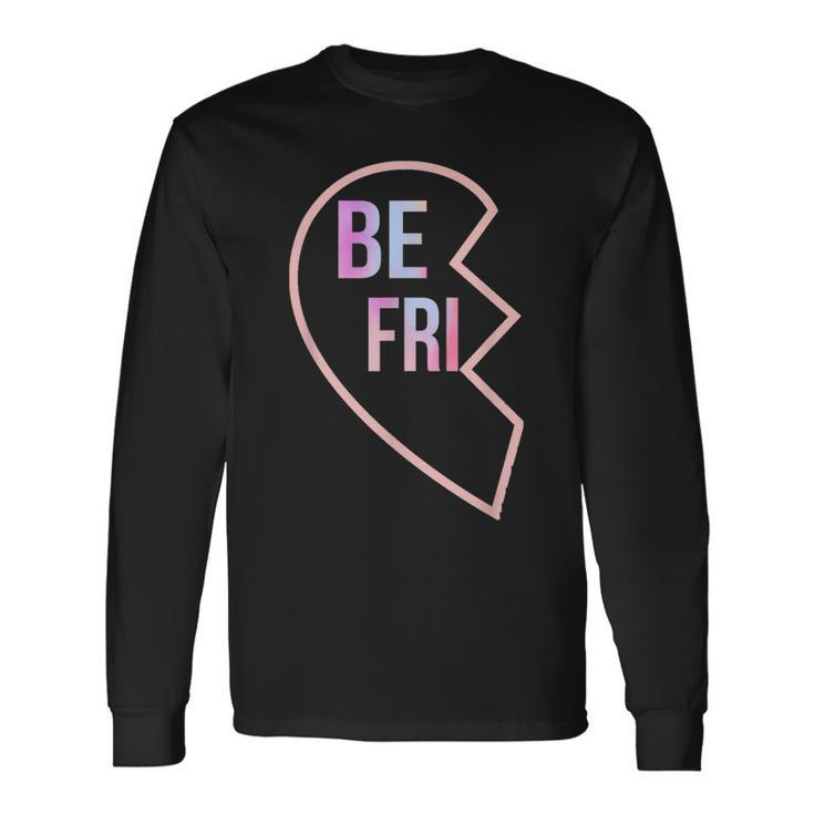 Bff 1 Heart In 2 Best Friends Matching 1St Part Long Sleeve T-Shirt T-Shirt Gifts ideas
