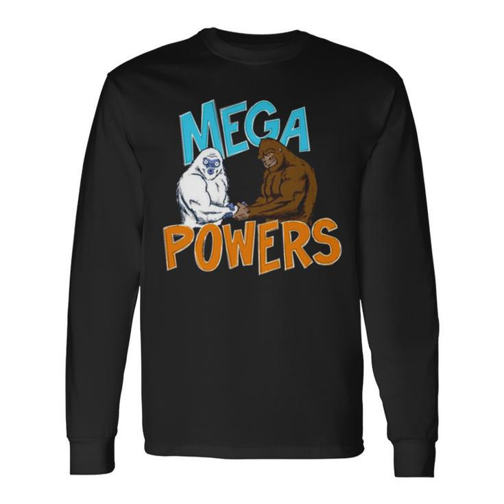 Bigfoot And Yeti Mega Powers Long Sleeve T-Shirt T-Shirt