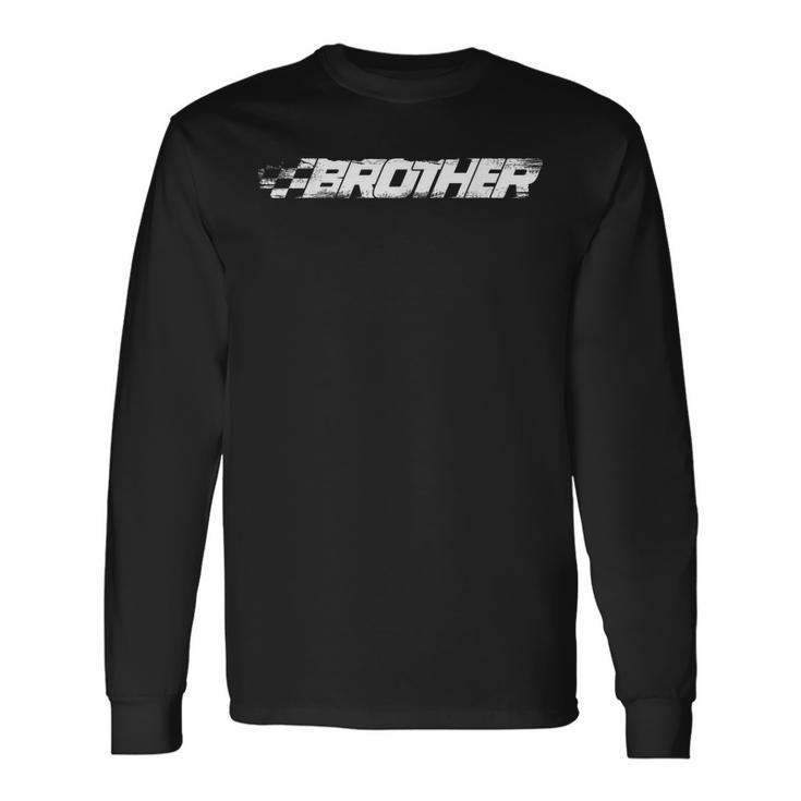 Birthday Party Racing Pit Crew Race Brother Long Sleeve T-Shirt T-Shirt