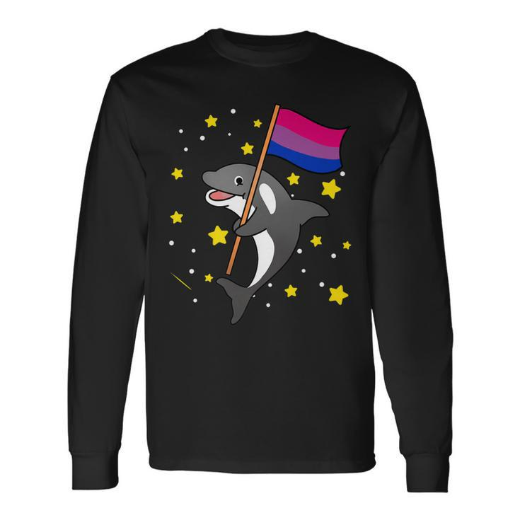 Bisexual Pride Orca Bisexual Long Sleeve T-Shirt