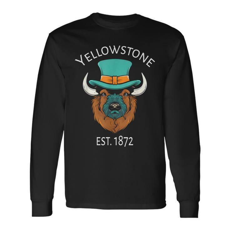 Bison Yellowstone National Park Established 1872 Long Sleeve T-Shirt T-Shirt