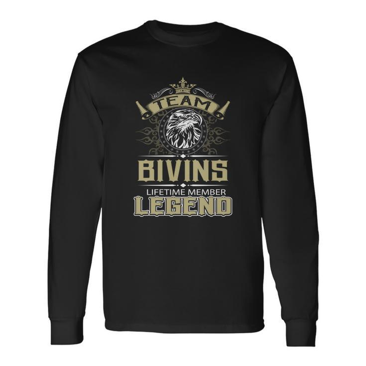 Bivins Name Bivins Eagle Lifetime Member Long Sleeve T-Shirt
