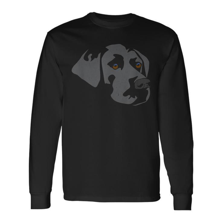 Black Lab Dog Dad Best In The City Long Sleeve T-Shirt T-Shirt