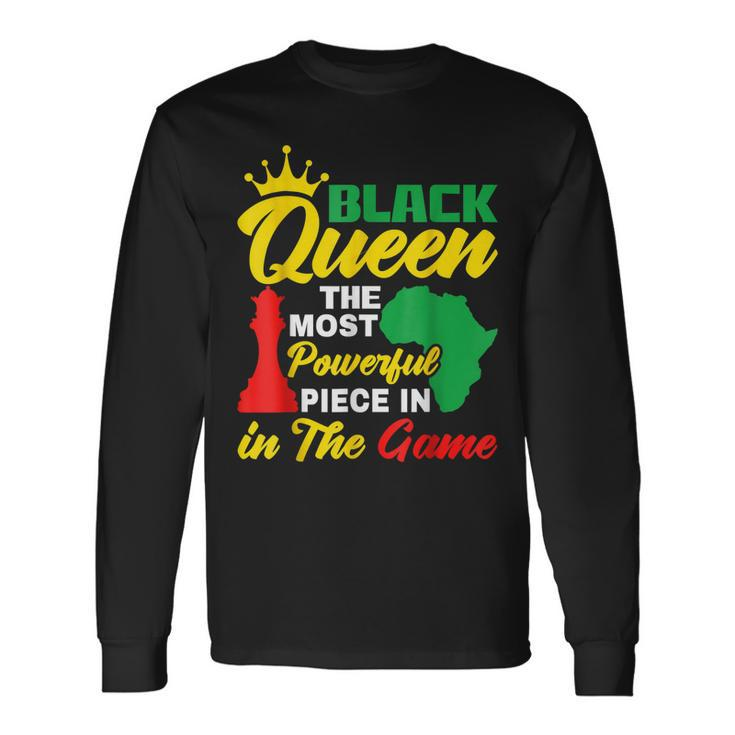 Black Queen Unapologetically Educated African Black History Long Sleeve T-Shirt