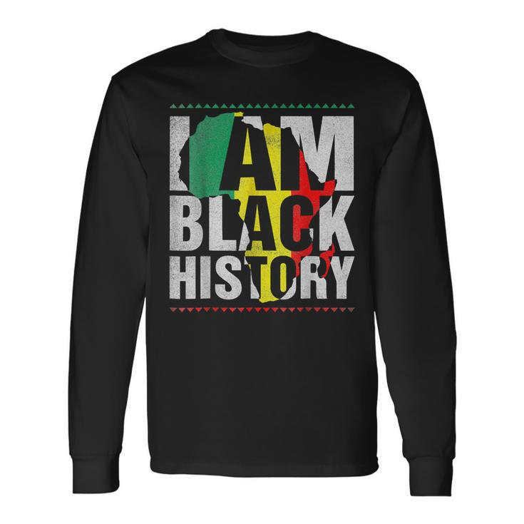 I Am Black History Black History Month & Pride Men Women Long Sleeve T-Shirt