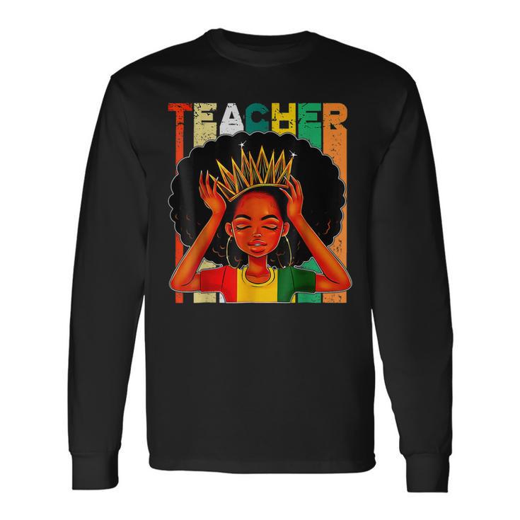 Education Is Freedom Long Sleeve Shirt Black History Teacher Melanin Black Girl TS11 main image 0