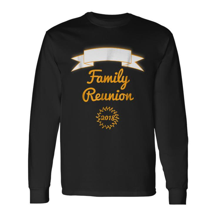 Blank Reunion Writein Your Own Last Name Long Sleeve T-Shirt