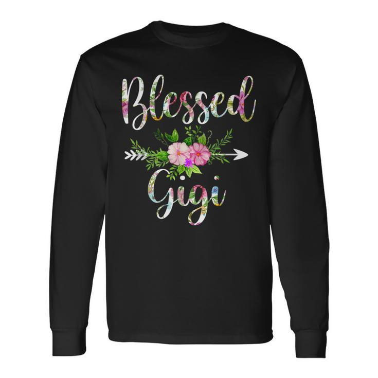 Blessed Gigi Floral For Women Grandma Long Sleeve T-Shirt