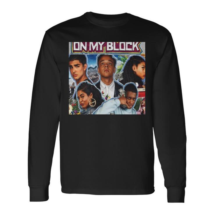 On My Block Collage Long Sleeve T-Shirt