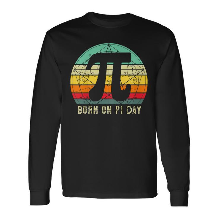 Born On Pi Day Math Equations Sunset Geek Nerd Birthday Long Sleeve T-Shirt T-Shirt