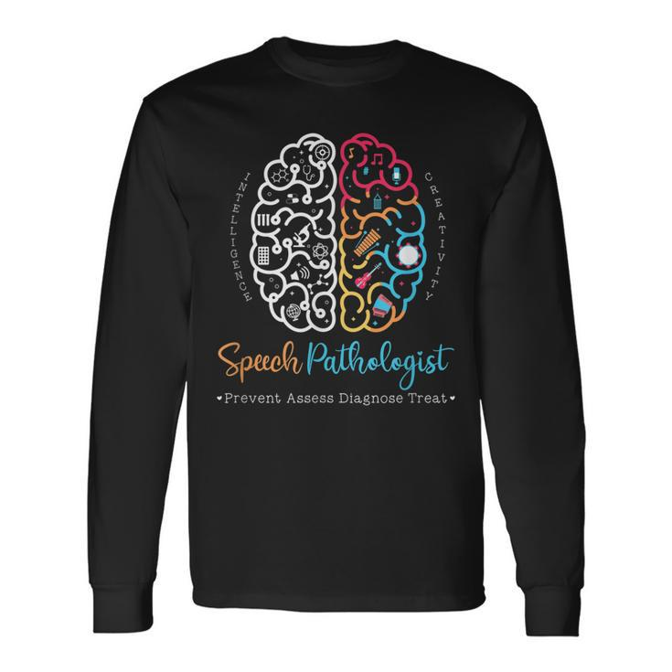 Brain Of A Speech Pathologist Speech Language Therapy Long Sleeve T-Shirt T-Shirt