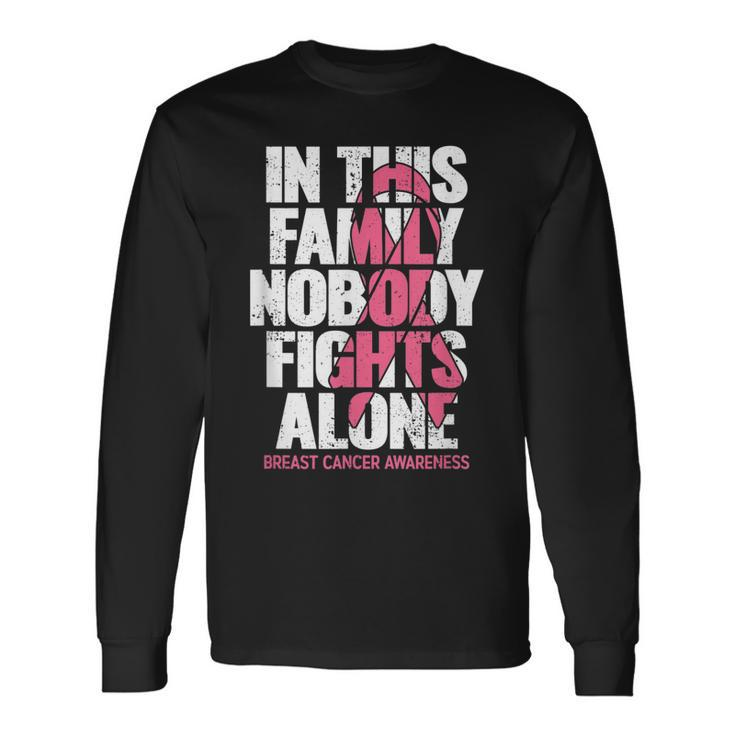 Breast Cancer Support Vintage Breast Cancer Awareness Long Sleeve T-Shirt Gifts ideas