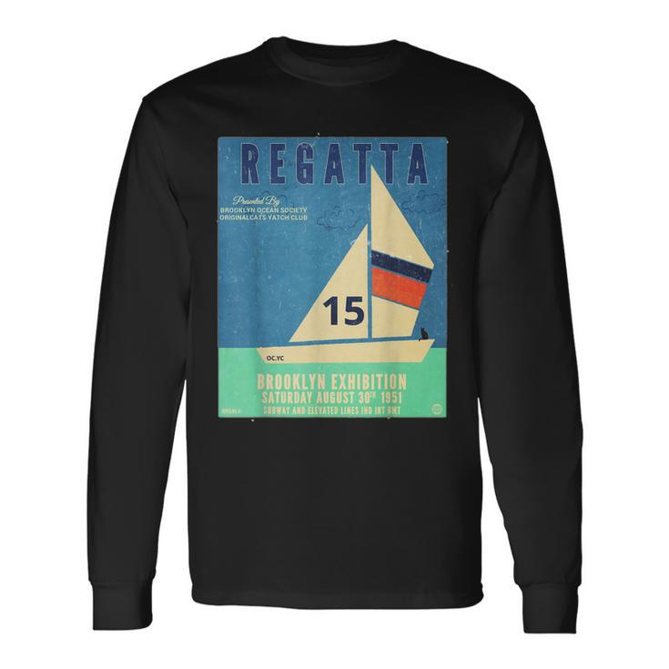 Brooklyn Regatta Vintage Poster Long Sleeve T-Shirt T-Shirt