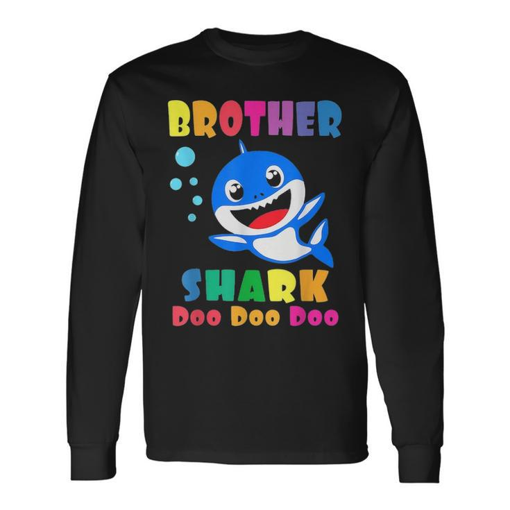 Brother Shark Fathers Day Dad Long Sleeve T-Shirt