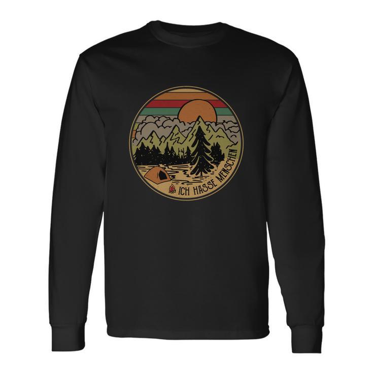 Camping Ich Hasse Menschen V3 Long Sleeve T-Shirt Geschenkideen