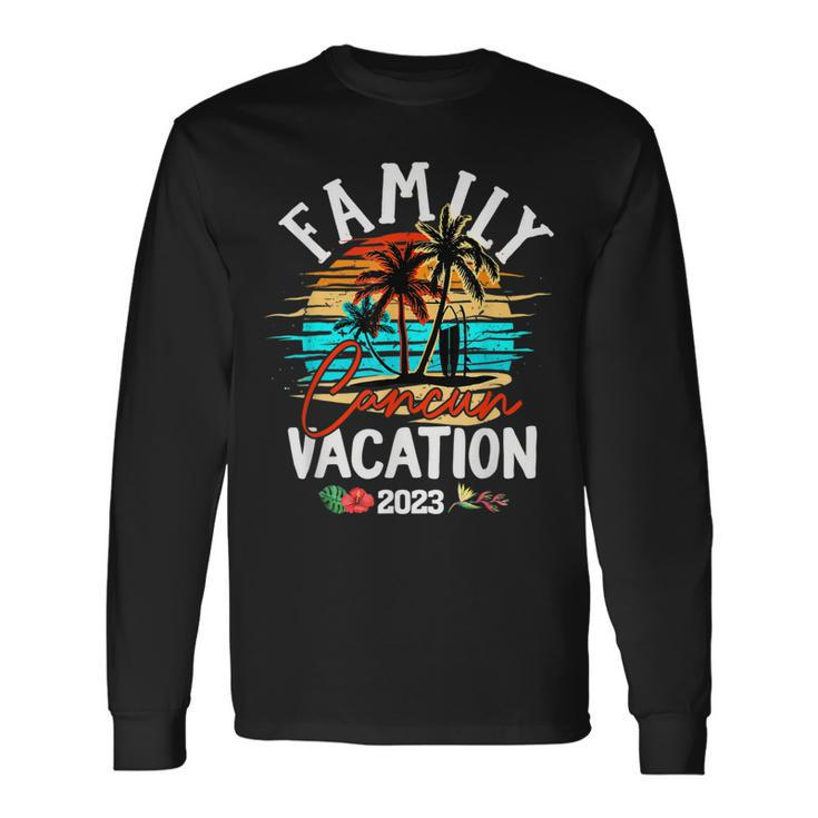 Cancun Mexico Vacation 2023 Matching Group V2 Long Sleeve T-Shirt