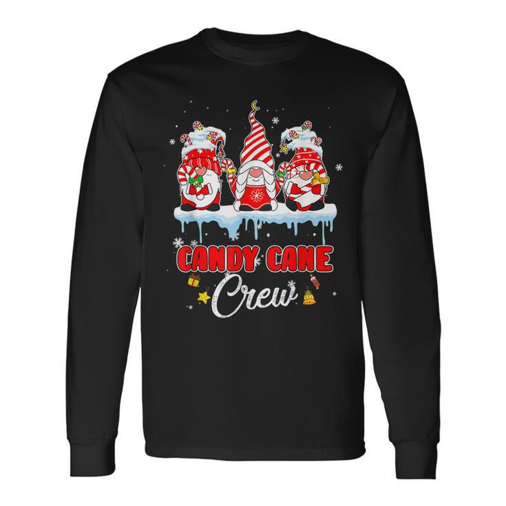 Candy Cane Crew Funny Gnome Family Christmas Merry Xmas 2022  Men Women Long Sleeve T-shirt Graphic Print Unisex