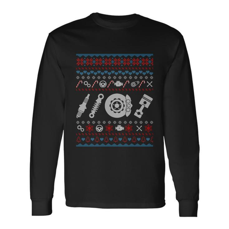 Car Parts Ugly Christmas Sweater Great Long Sleeve T-Shirt