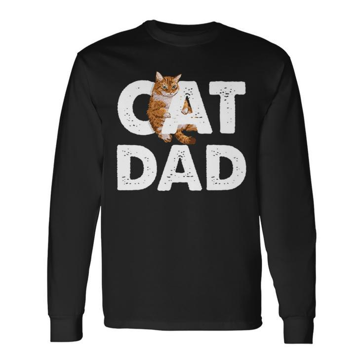 Cat Dad V3 Long Sleeve T-Shirt T-Shirt Gifts ideas