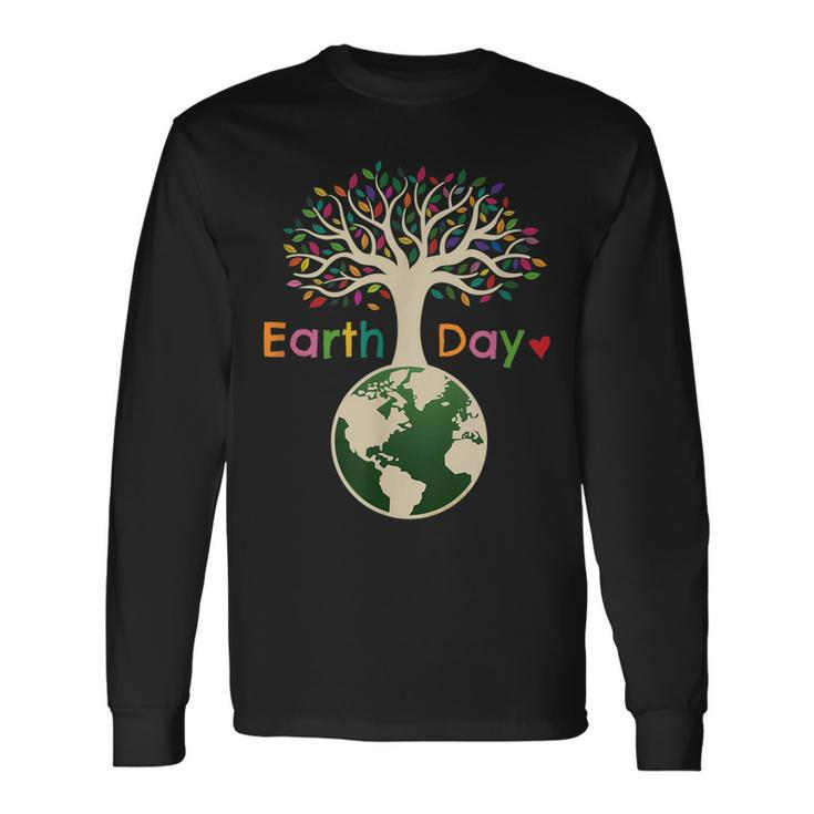 Celebrate Earth Day Colorful Tree Earth Day Long Sleeve T-Shirt T-Shirt