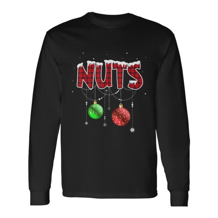 Chest Nuts Christmas Shirt Matching Couple Chestnuts Long Sleeve T-Shirt