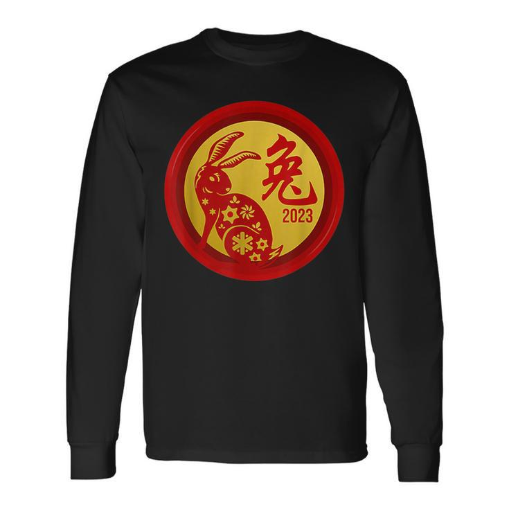 Chinese New Year Of The Rabbit 2023 Happy Chinese Zodiac Long Sleeve T-Shirt