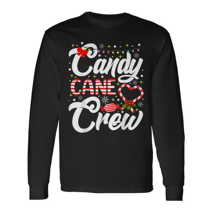 Christmas Candy Lover Funny Xmas Candy Cane Crew  Men Women Long Sleeve T-shirt Graphic Print Unisex