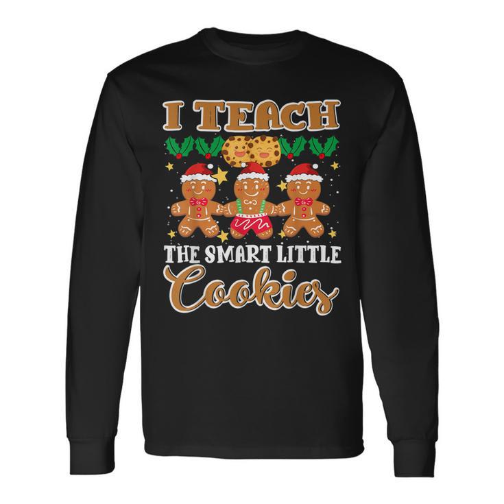 "I Teach The Smartest Cookies" Women's Teacher T-Shirt - Green Funny Christmas Tee, Size XX-Large