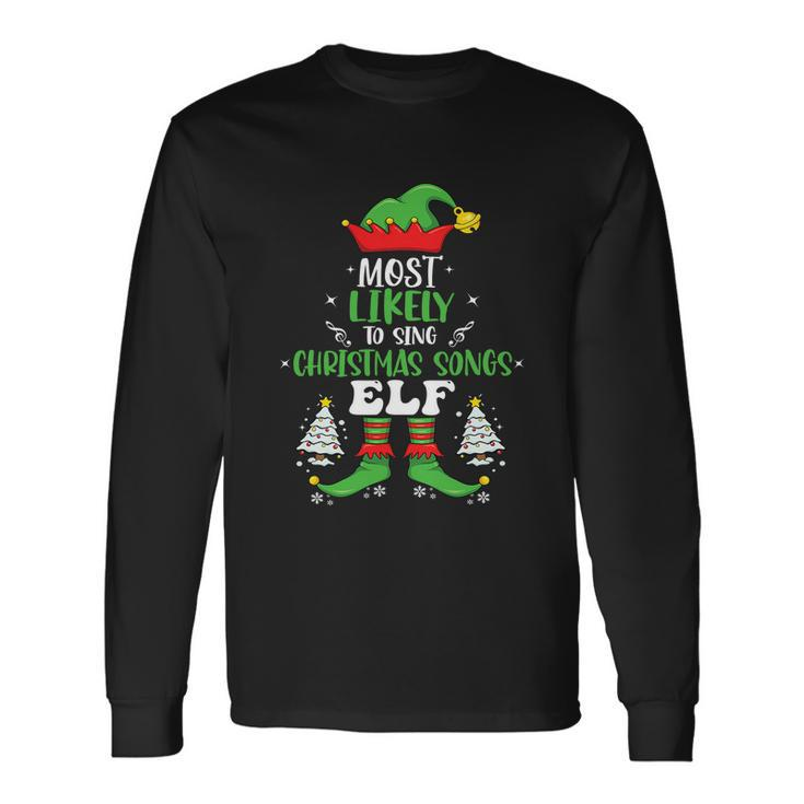 Christmas Songs Elf Matching Group Christmas Party Long Sleeve T-Shirt Gifts ideas
