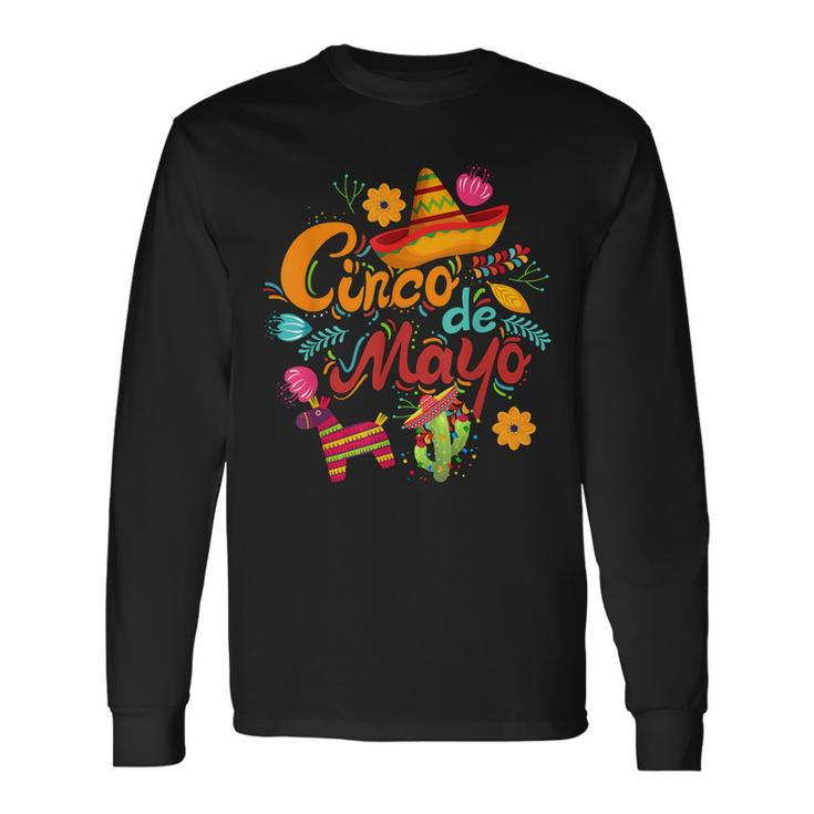 Cinco De Mayo Mexican Fiesta 5 De Mayo Long Sleeve T-Shirt T-Shirt