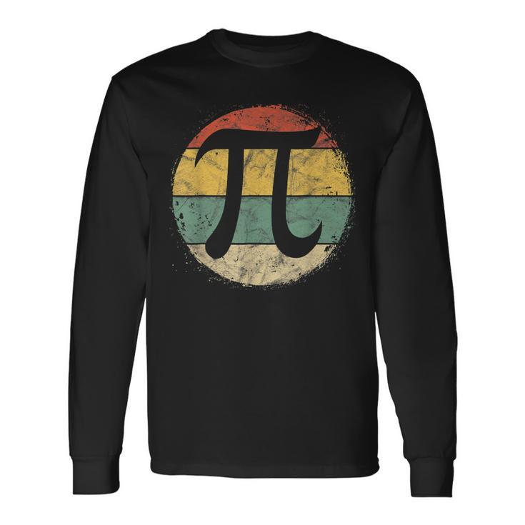 Circular Pi Symbol Pi Day Math Science Teacher Student Long Sleeve T-Shirt