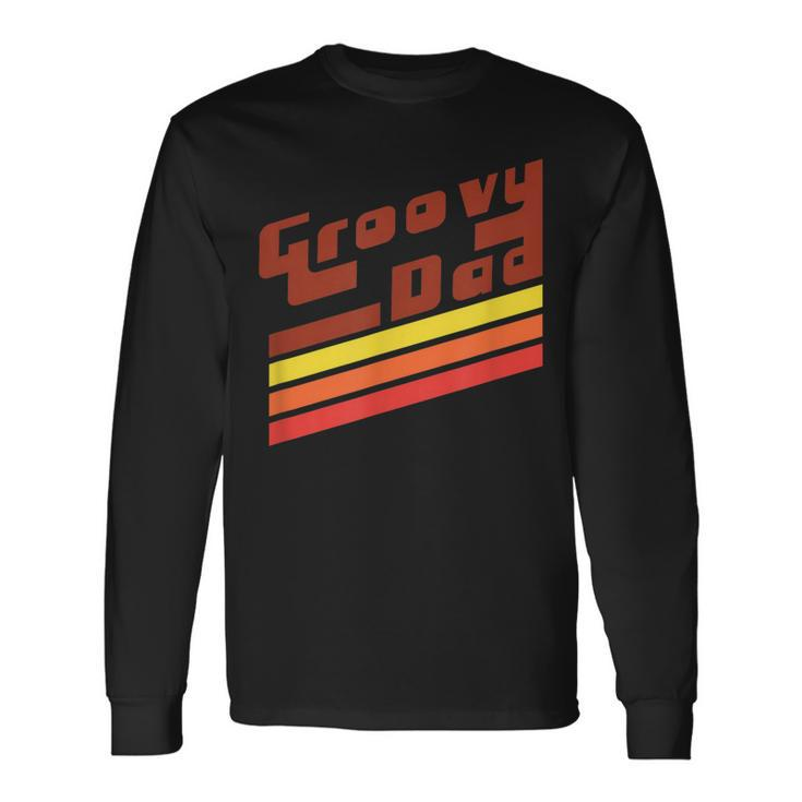 Classic Vintage Retro 70S Groovy Dad Long Sleeve T-Shirt