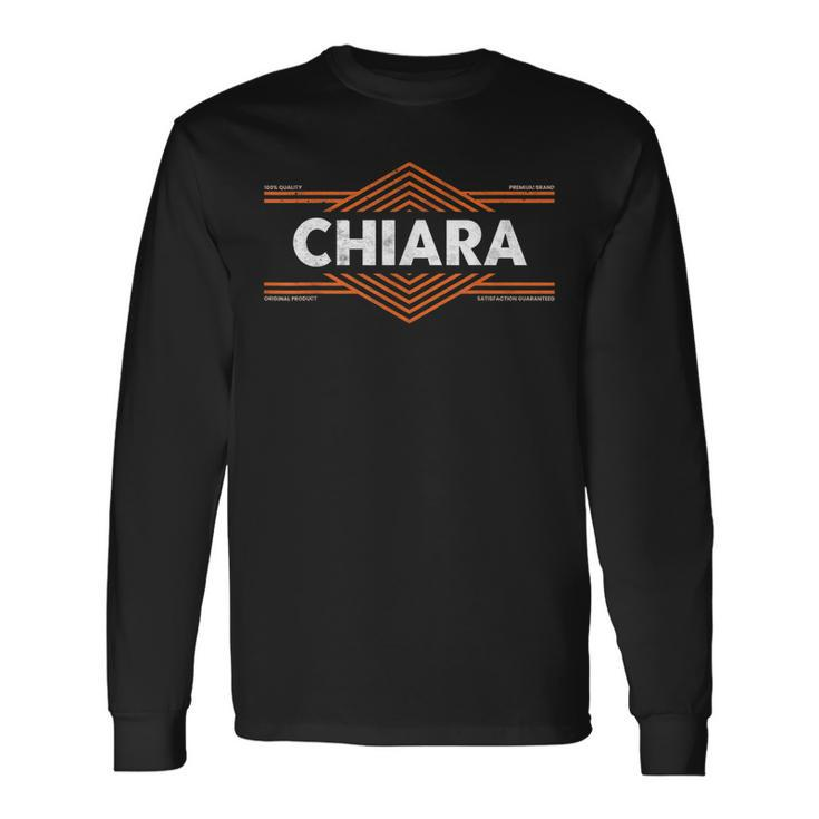 Clothing With Your Name For People Called Chiara Long Sleeve T-Shirt