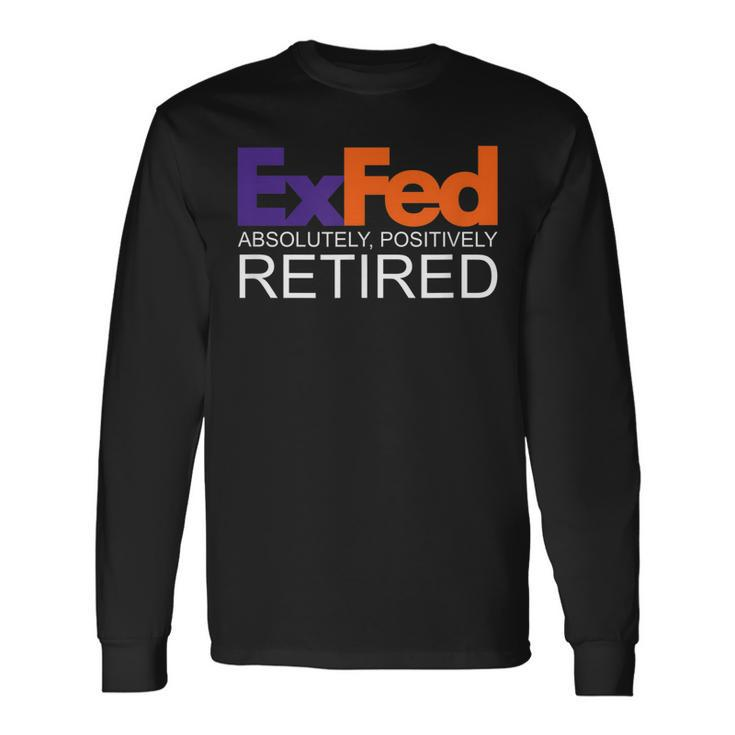 Co-Worker Federal Ex Fed Happy Retirement Party Long Sleeve T-Shirt T-Shirt