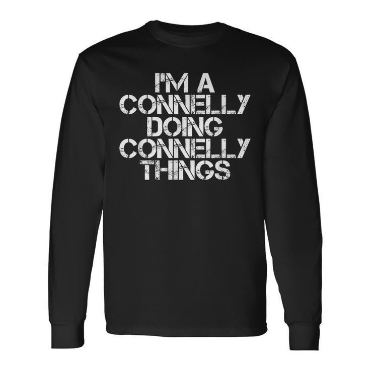 Connelly Surname Tree Birthday Reunion Long Sleeve T-Shirt