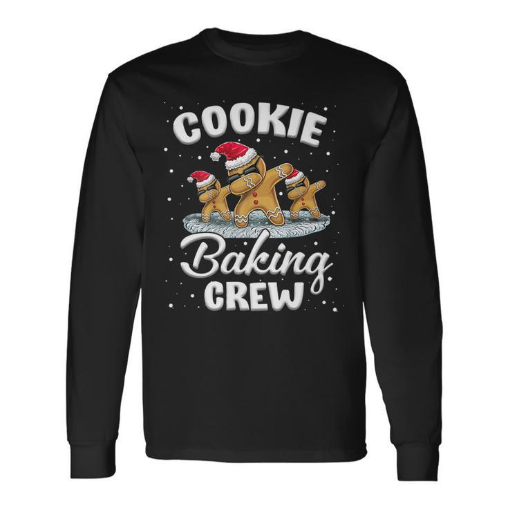 Cookie Baking Crew Family Christmas Gingerbread Santa Hat   V2 Men Women Long Sleeve T-shirt Graphic Print Unisex