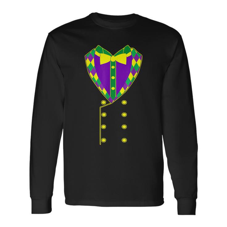 Cool Mardi Gras Tuxedo Suit New Orleans Festival Parade Long Sleeve T-Shirt