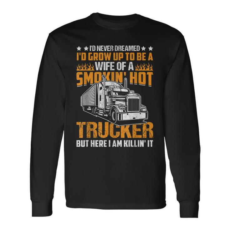 Coolest Truck Driver Construction Workers Vehicle Trucker Long Sleeve T-Shirt