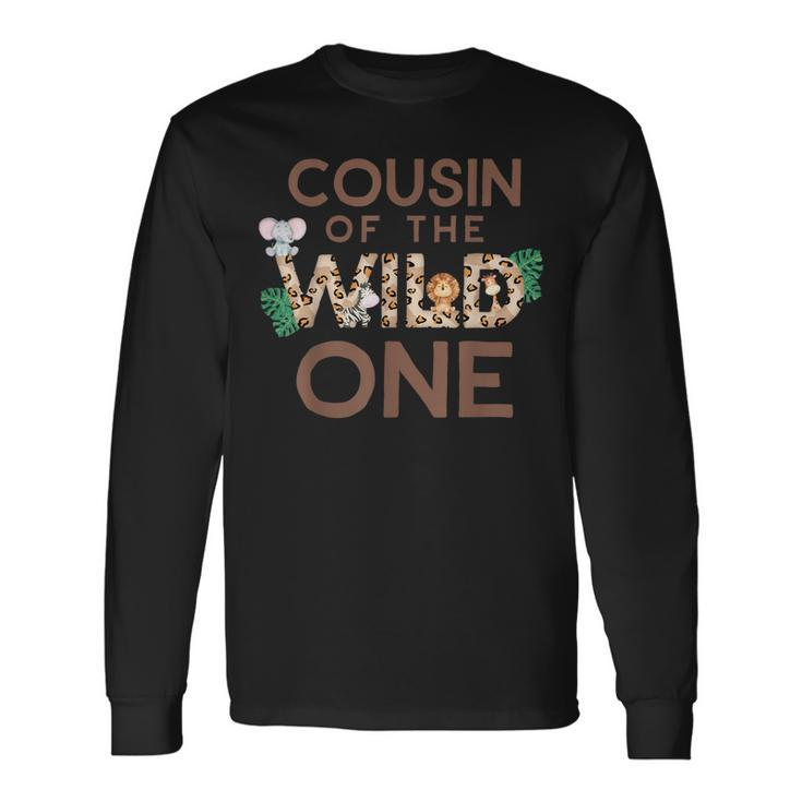 Cousin Of The Wild One Animal Safari 1St Birthday Theme Long Sleeve T-Shirt T-Shirt